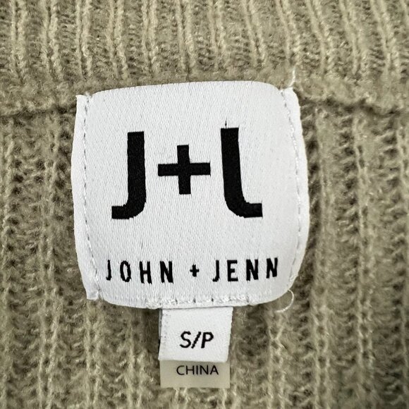 John + Jenn Super Soft Varsity Striped Crewneck Cropped Sweater Sz S - Picture 7 of 13